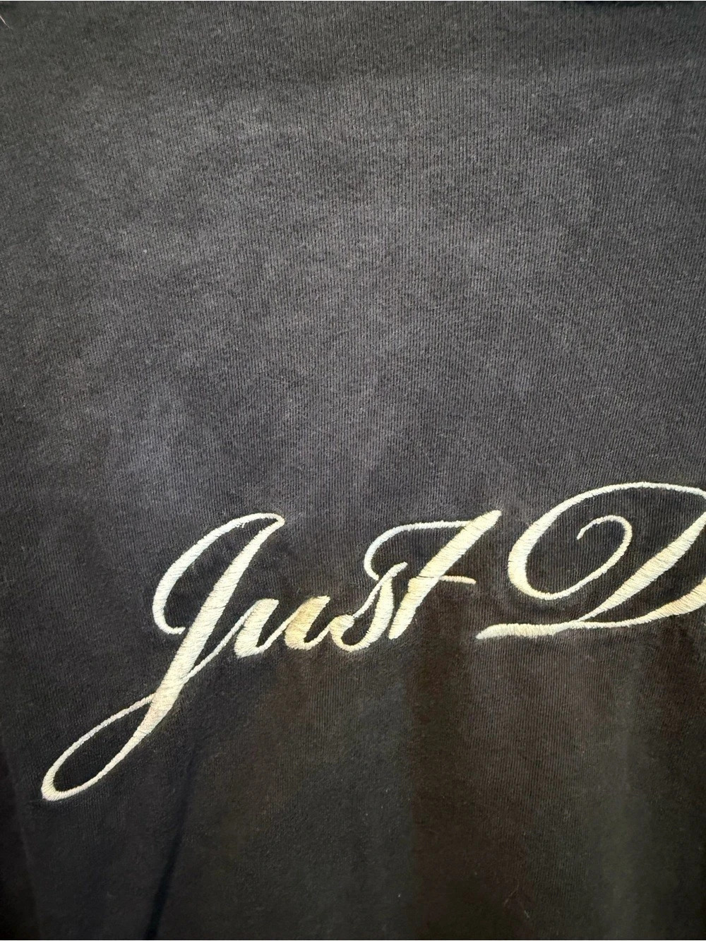 Nike Just Do It Boxy Embroidered T-Shirt Large Black - Picture 4 of 5